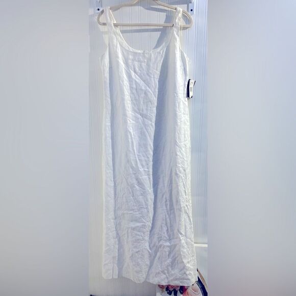 NWT Lauren Ralph Lauren Shelter Island Linen Dress Size 12 - Picture 2 of 10